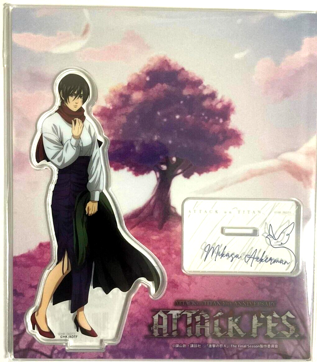 Attack On Titan ATTACK FES 10th Acrylic Stand Mikasa Ackerman