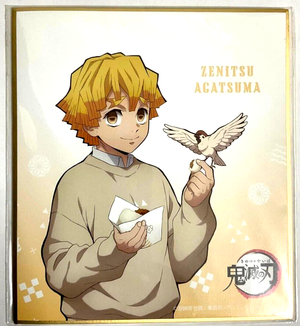 Kimetsu no Yaiba Demon Slayer LOOK Autograph Shikishi Zenitsu Agatsuma