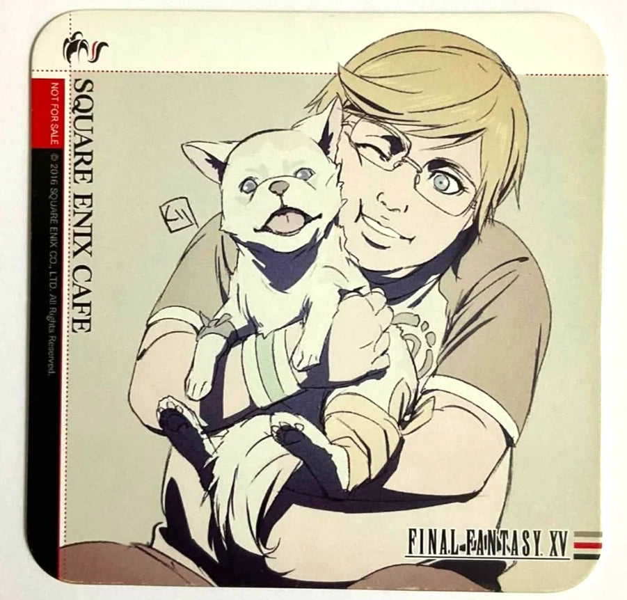 Final Fantasy XV BROTHERHOOD Coaster Prompto Argentum Square Enix Cafe xde