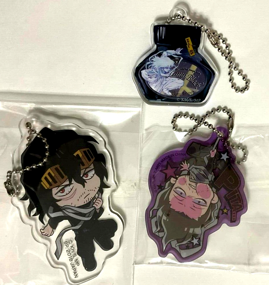 My Hero Academia Pita Bunbougu Cafe Acrylic Keychain Strap Shota Aizawa
