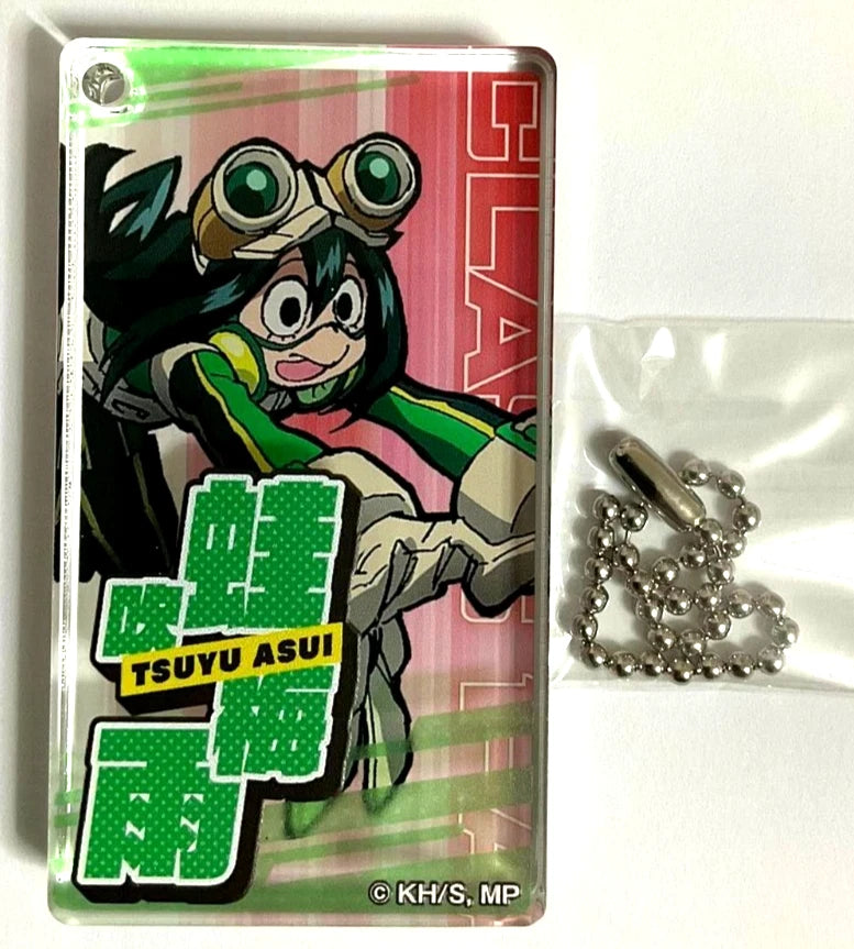 My Hero Academia Domino Acrylic Keychain Strap Tsuyu Asui