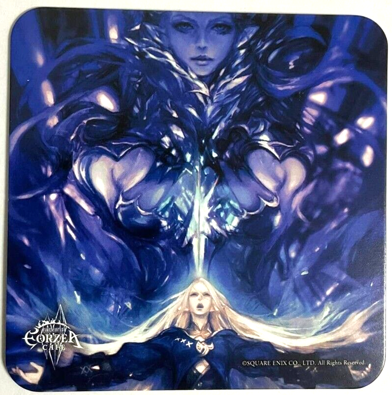 Final Fantasy XIV Art Coaster Ysayle Dangoulain Shiva Eorzea Cafe