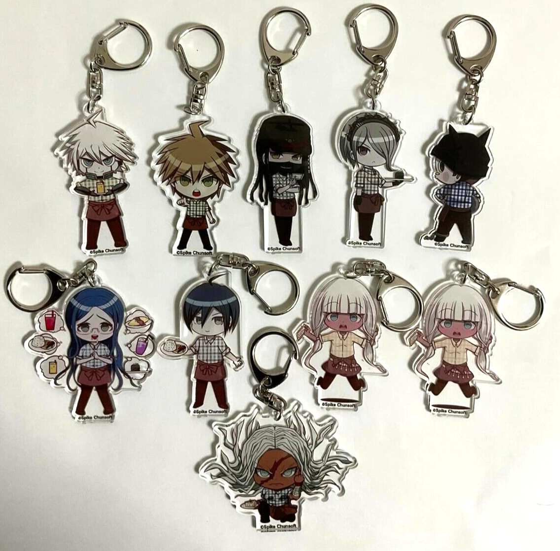 Danganronpa Acrylic Keychain Strap x10 Saihara Naegi Hoshi Tojo Yonaga Shinguji