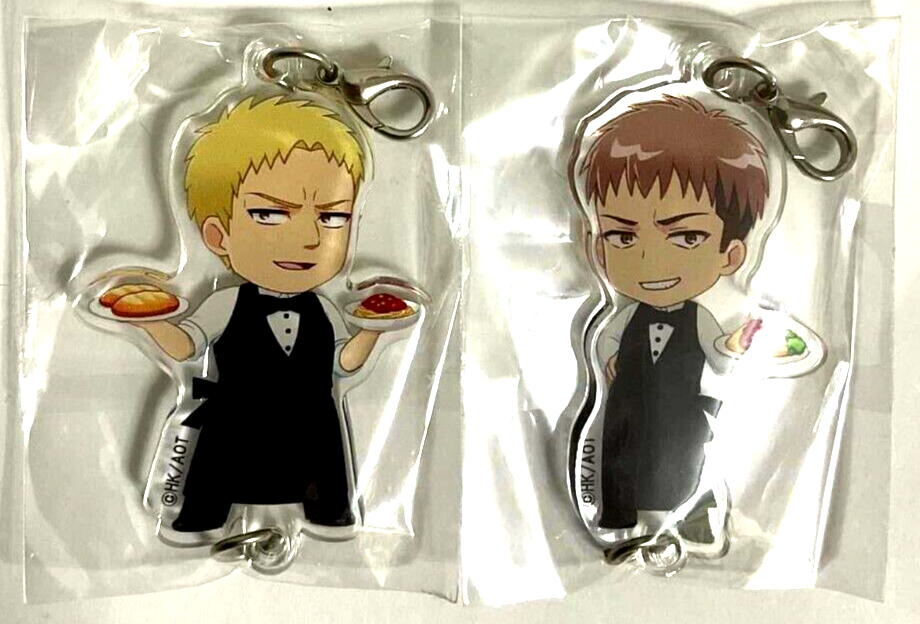 Attack on Titan Charaum Mini Acrylic Keychain Charm Reiner Braun Jean Kirstein
