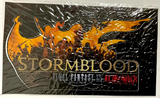 Final Fantasy XIV STORMBLOOD Collector Edition Logo Sticker Cloth World Map ###