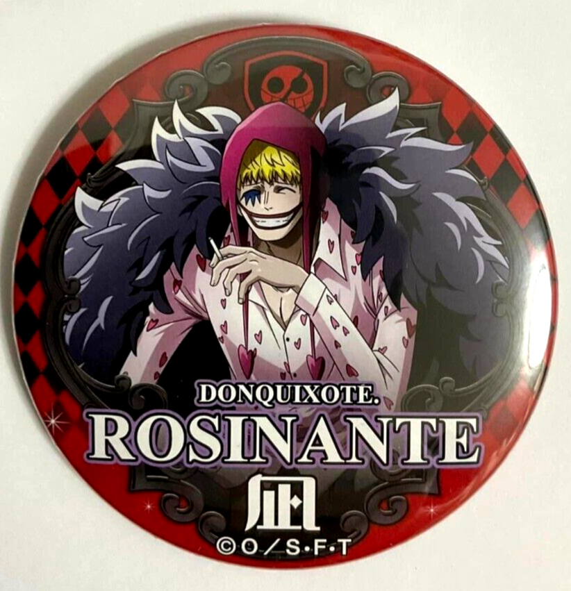 One Piece Yakara WORLD Can Badge Button Rosinante Corazon