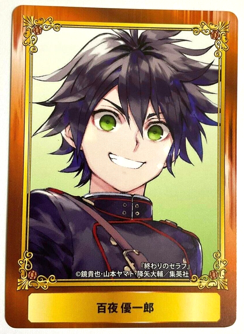 Seraph of the End Bonus Mini Card Yuichiro Hyakuya Jump Fair 2018