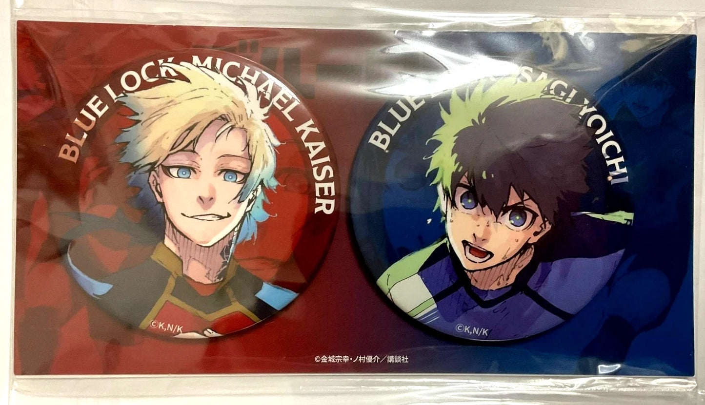 Blue Lock x ISETAN Art Can Badge Button Yoichi Isagi Michael Kaiser