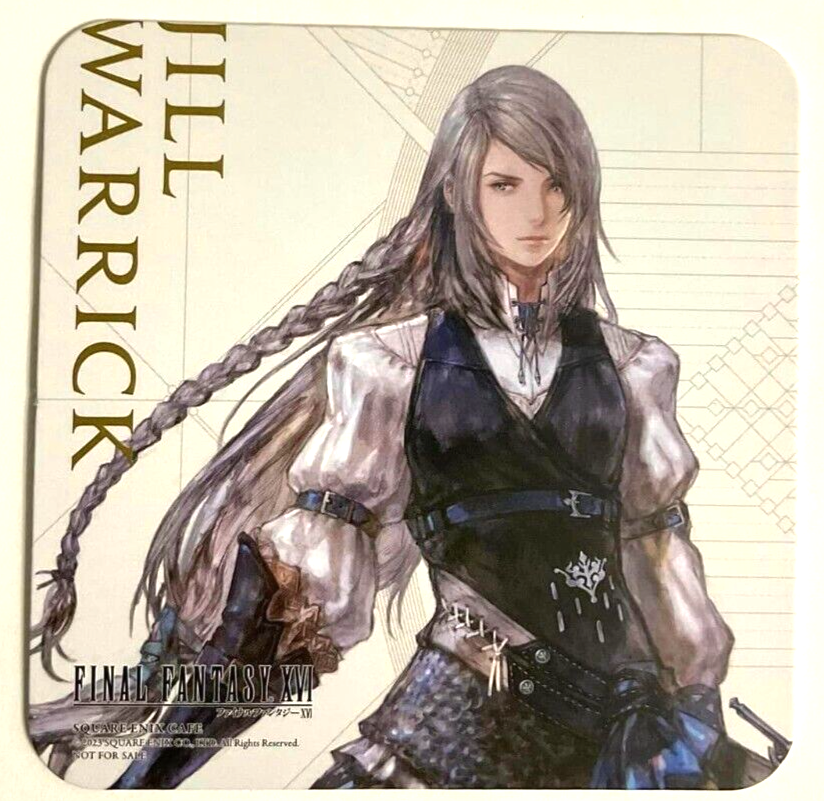 Final Fantasy XVI Square Enix Cafe Original Coaster Jill Warrick