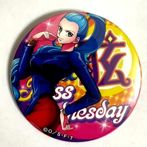 One Piece Yakara MUSIC Can Badge Button Miss Wednesday Vivi