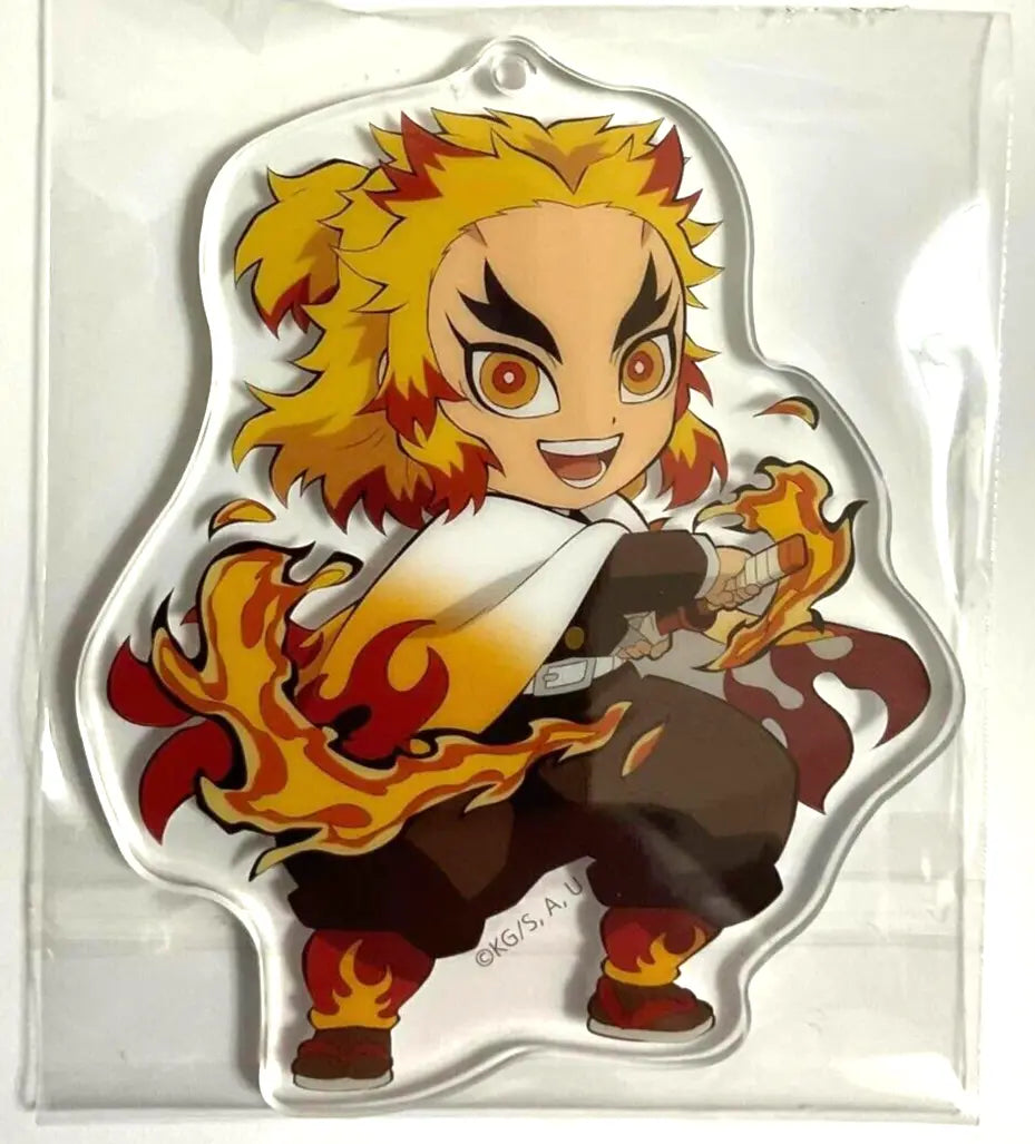Kimetsu no Yaiba Demon Slayer MUGEN Acrylic Keychain Charm Kyojuro Rengoku