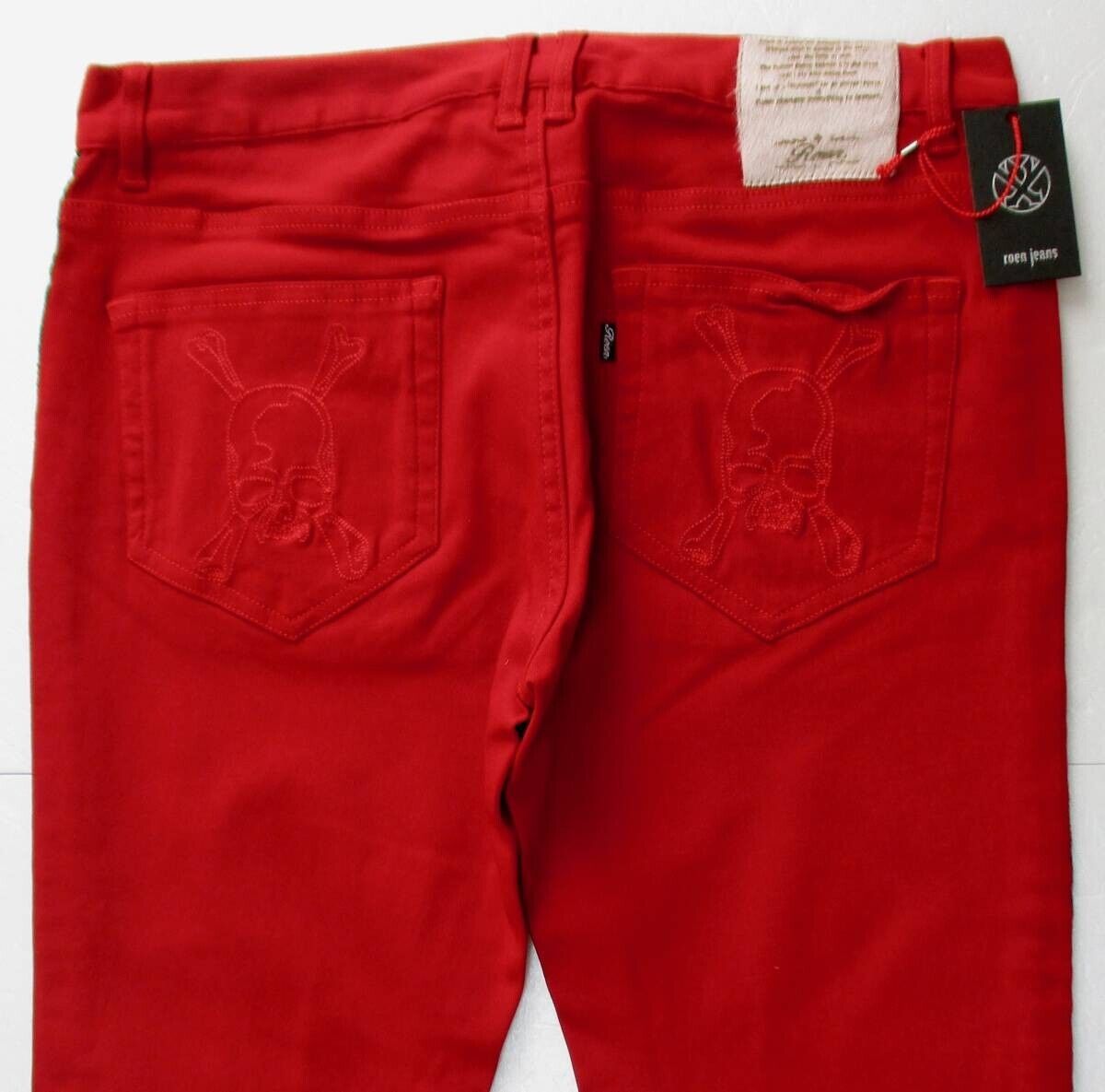 ROEN Skinny Men's Pants Bottoms Side Line Red Size 32 Hiromu Takahara ###