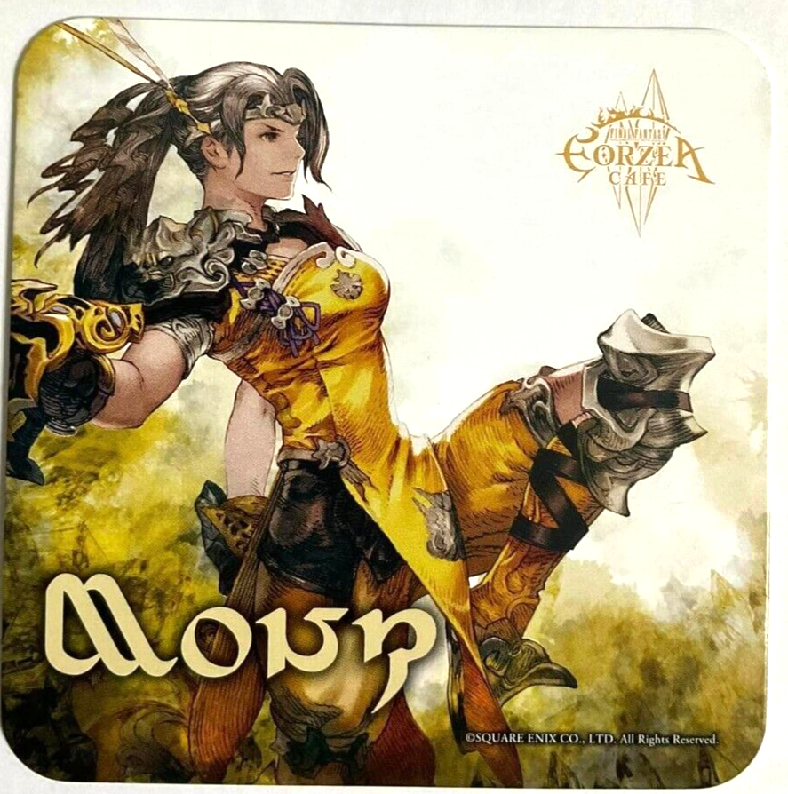Final Fantasy XIV Job Art Coaster Monk Eorzea Cafe