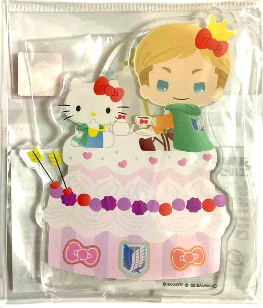 Attack On Titan x Sanrio Kitty Bday Acrylic Stand Erwin Smith