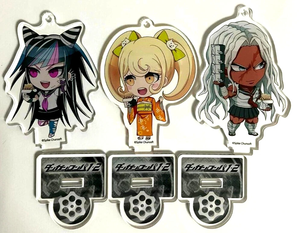 Danganronpa Acrylic Stand x3 Ibuki Mioda Hiyoko Saionji Sakura Ogami xde