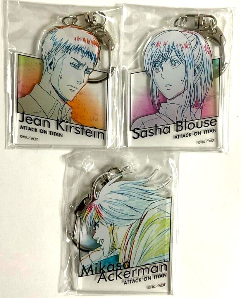 Attack On Titan WIT STUDIO Acrylic keychain Strap Mikasa Jean Sasha