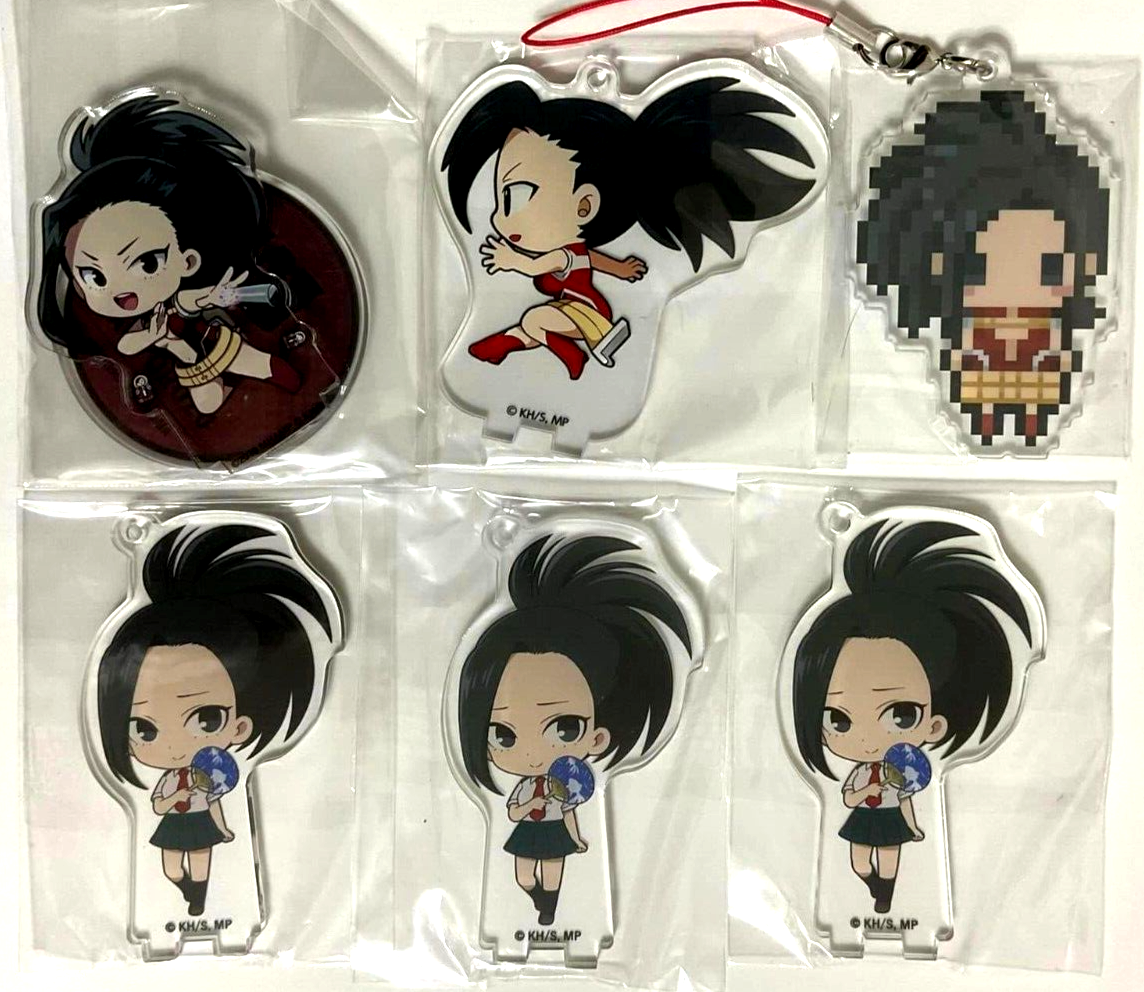 My Hero Academia Pixel Animate Acrylic Stand Keychain Strap Momo Yaoyorozu