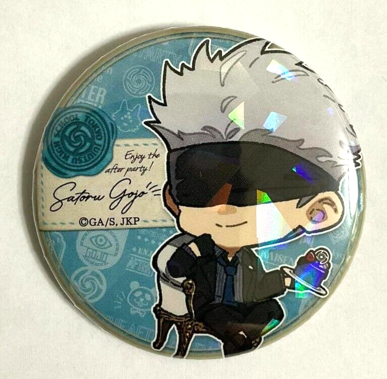 Jujutsu Kaisen After Party Hologram Can Badge Button Satoru Gojo