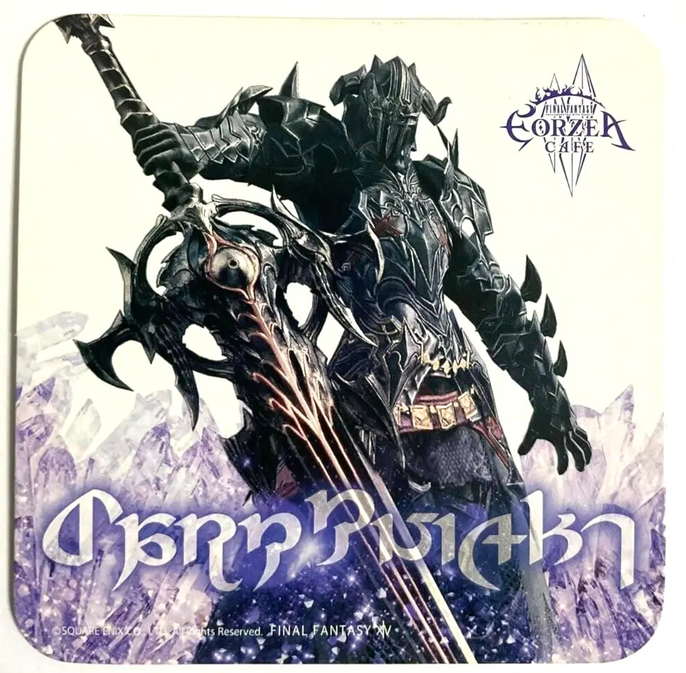Final Fantasy XIV Job Coaster Dark Knight Eorzea Cafe