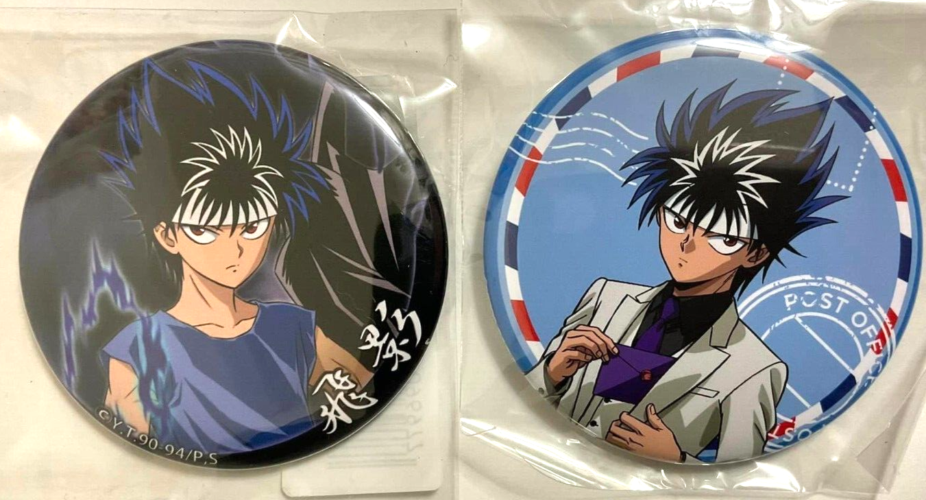 Yu Yu Hakusho Charaum Can Badge Button x2 Hiei