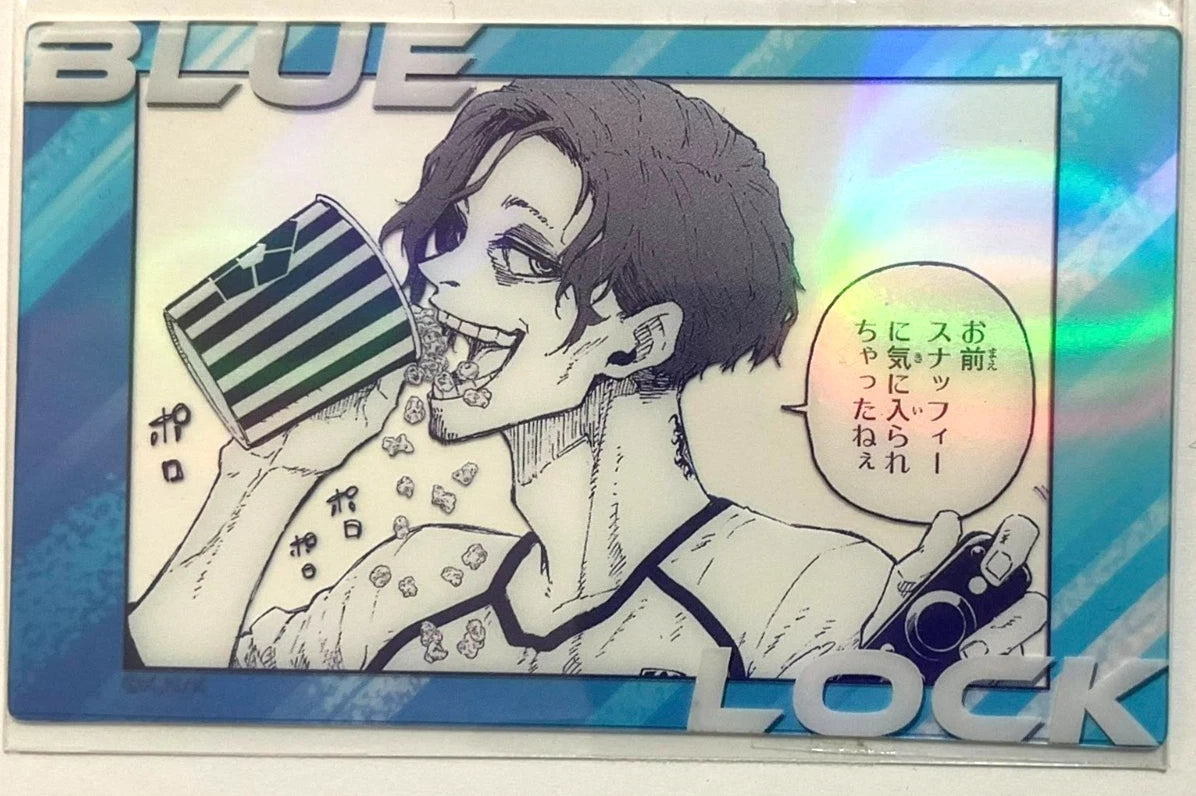 Blue Lock Exhibition Hologram Trading Clear Card Don Lorenzo 5.5x9cm