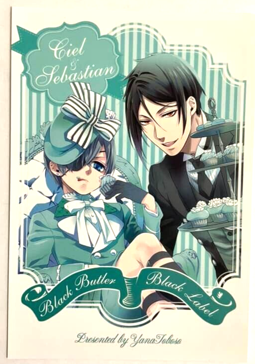 Black Butler Label Funtom Bonus Bromide Card Ciel Sebastian