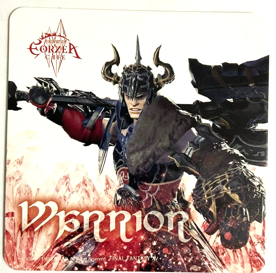 Final Fantasy XIV Job Coaster Warrior Eorzea Cafe