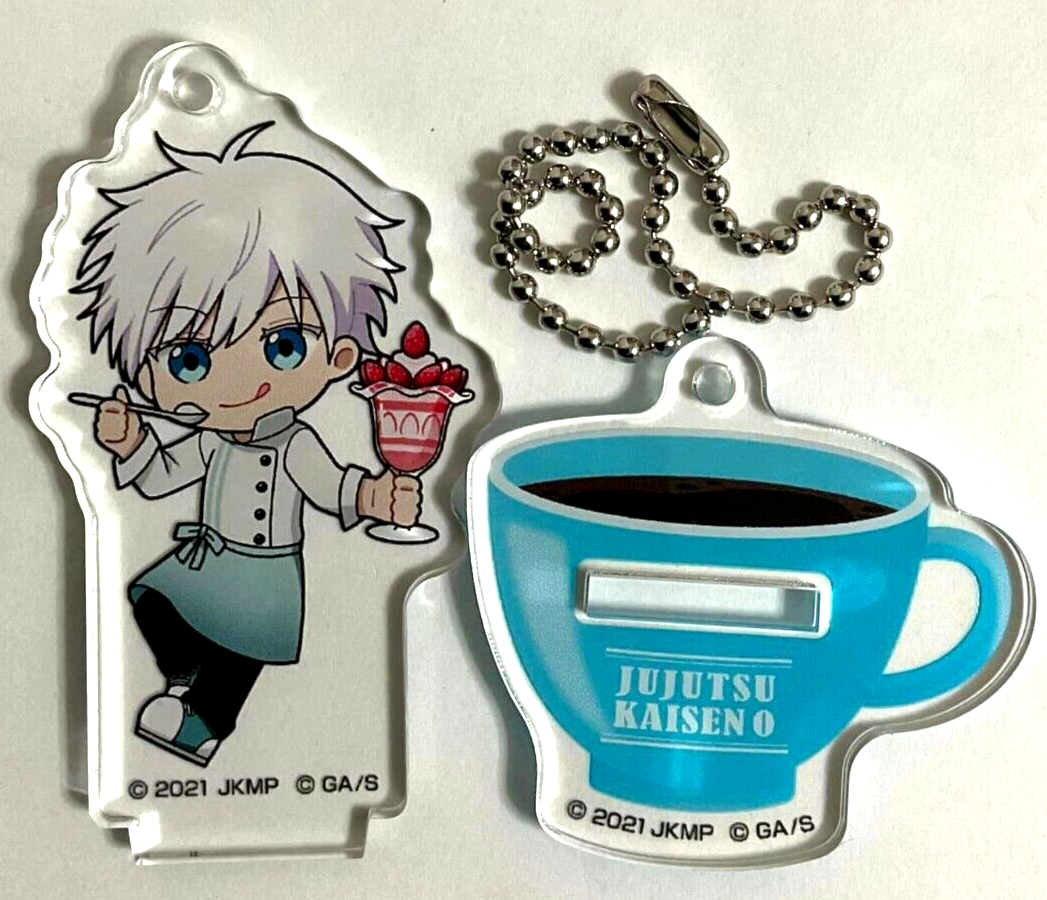 Jujutsu Kaisen 0 Tower Record Cafe Acrylic Keychain Strap Satoru Gojo