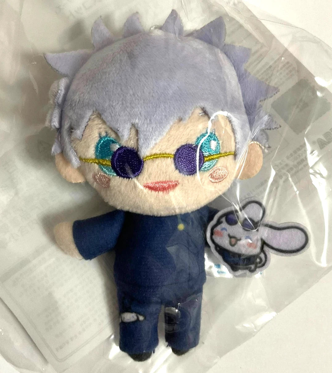 Jujutsu Kaisen x Sanrio SEGA Lucky Kuji Plush Doll Mascot Satoru Gojo 10x6cm