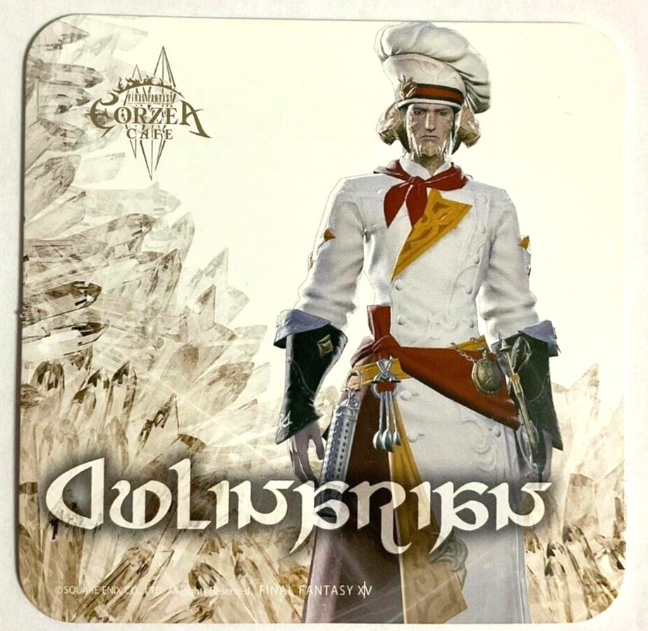 Final Fantasy XIV Class Coaster Culinarian Eorzea Cafe Square Enix