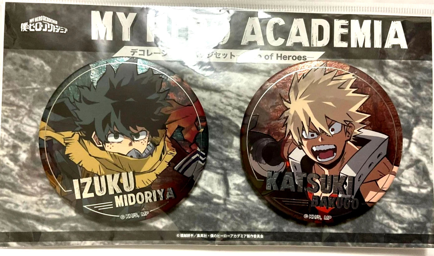 My Hero Academia Rise of Heroes Can Badge Button Izuku Midoriya Katsuki Bakugo