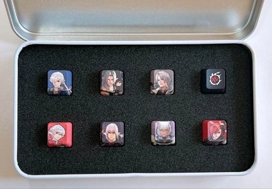 Final Fantasy XIV Fan Fes KOREA Keycap Thancred Alphinaud Alisaie Urianger Graha ###