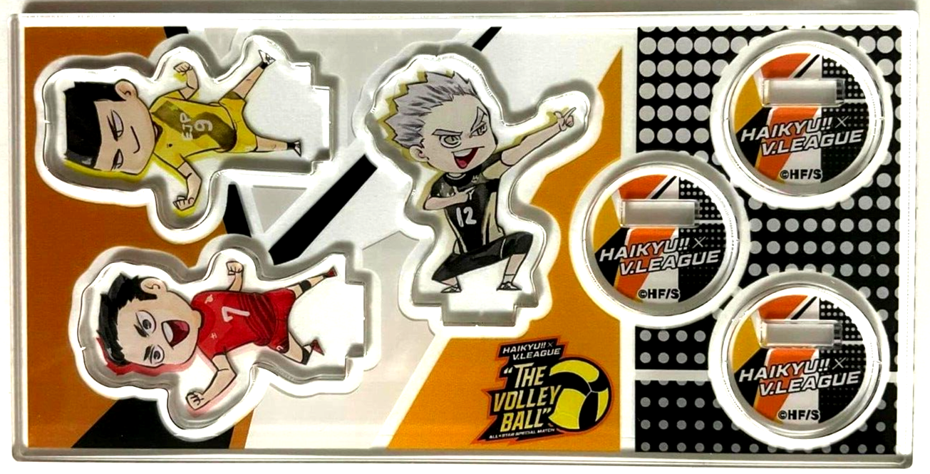 Haikyuu HQ x VL ver. Mini Acrylic Stand Kotaro Bokuto Gao Hakuba Washio