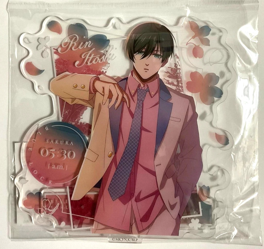 Blue Lock SAKURA Sparkle Acrylic Stand Rin Itoshi