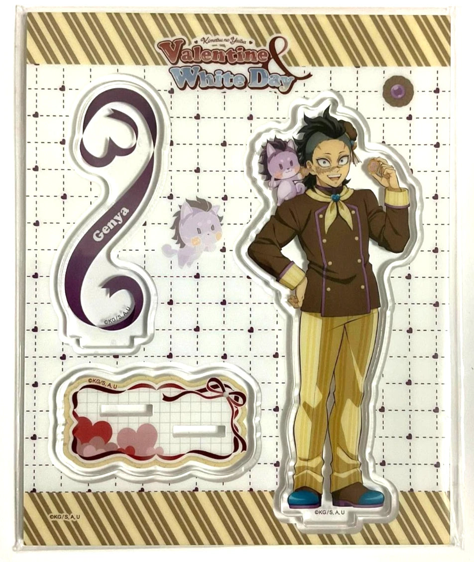 Kimetsu Yaiba Demon Slayer Valentine White Day Acrylic Stand Genya Shinazugawa