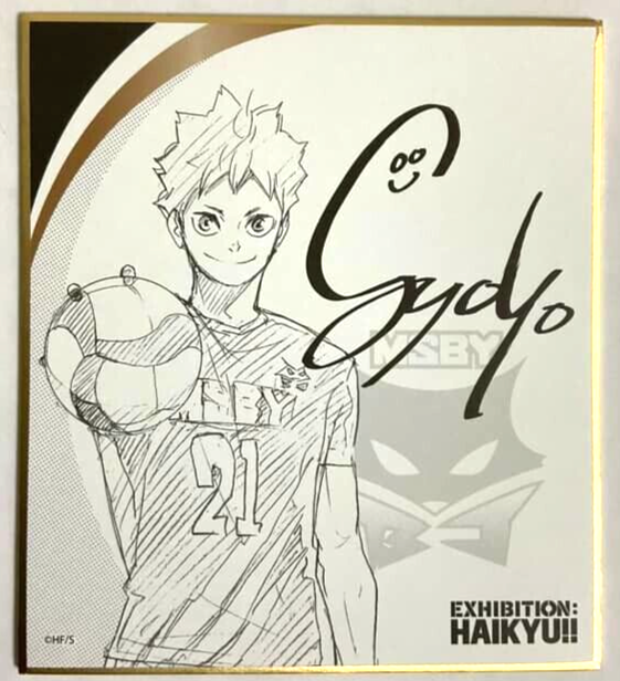 Haikyuu Exhibi Paper Autograph Shikishi Collection Shoyo Hinata MSBY