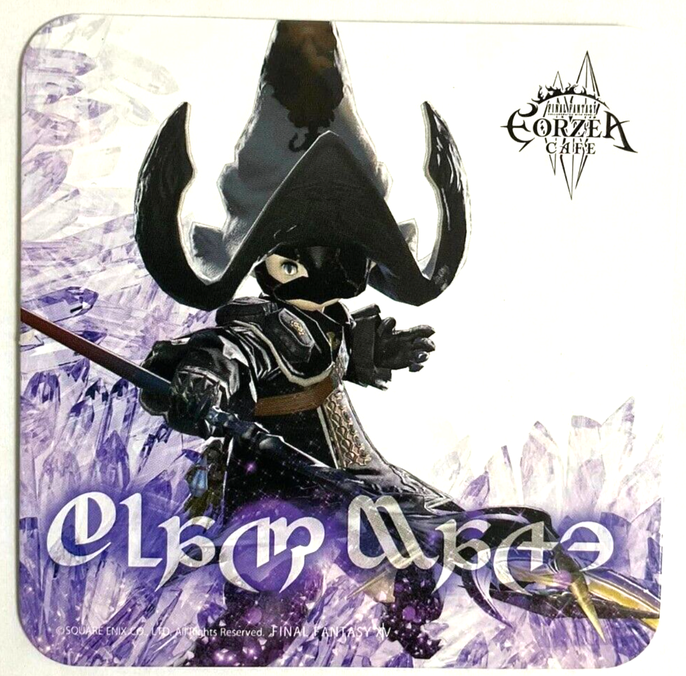 Final Fantasy XIV Job Coaster Black Mage Eorzea Cafe Square Enix