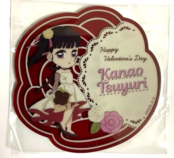 Kimetsu Yaiba Demon Slayer Valentine 2024 Acrylic Coaster Kanao Tsuyuri xde
