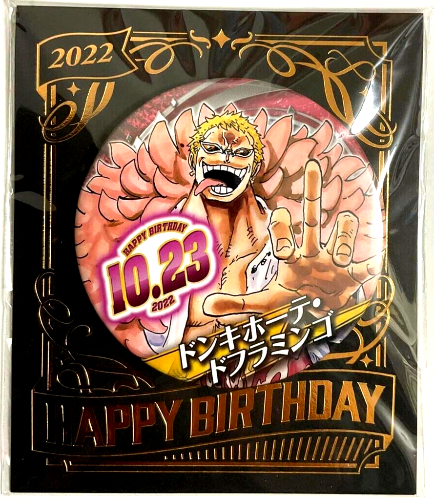 One Piece Bday Can Badge Button 2022 Doflamingo