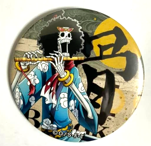 One Piece Yakara MATSURI Can Badge Button Brook