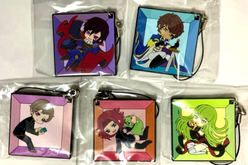 Code Geass Rebellion Rubber Strap Charm Lelouch Suzaku C.C. Rolo Kallen