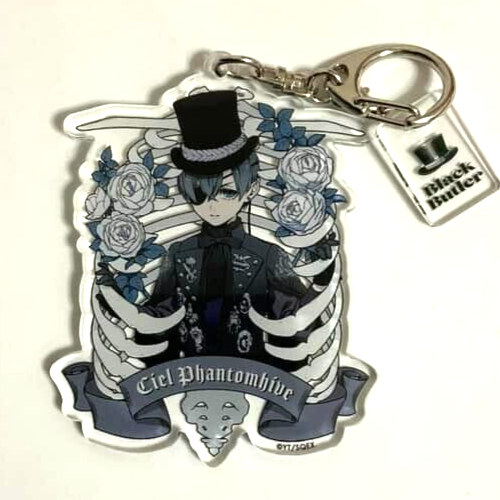 Black Butler Rich Black Acrylic Keychain Ciel Phantomhive