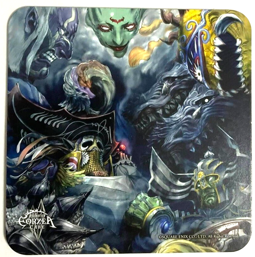 Final Fantasy XIV Art Coaster Cloud of Darkness Amon Eorzea Cafe