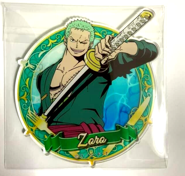 One Piece USJ 2023 Acrylic Coaster Roronoa Zoro