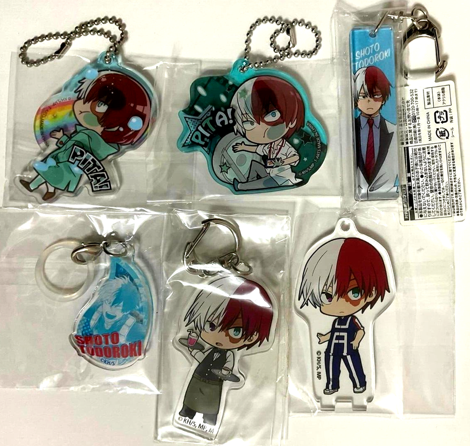 My Hero Academia Pita Animate Acrylic Stand Keychain Strap Shoto Todoroki