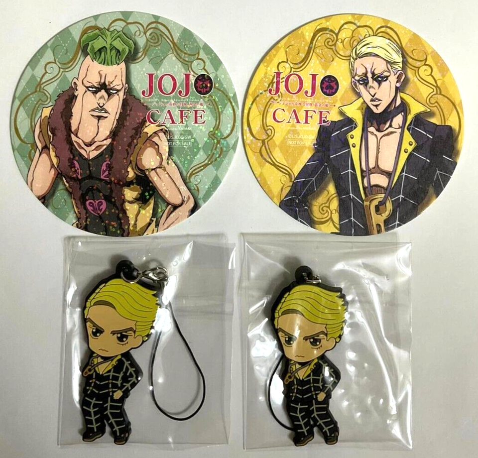 JOJO Golden Wind Rubber Strap Paper Coaster Prosciutto Pesci