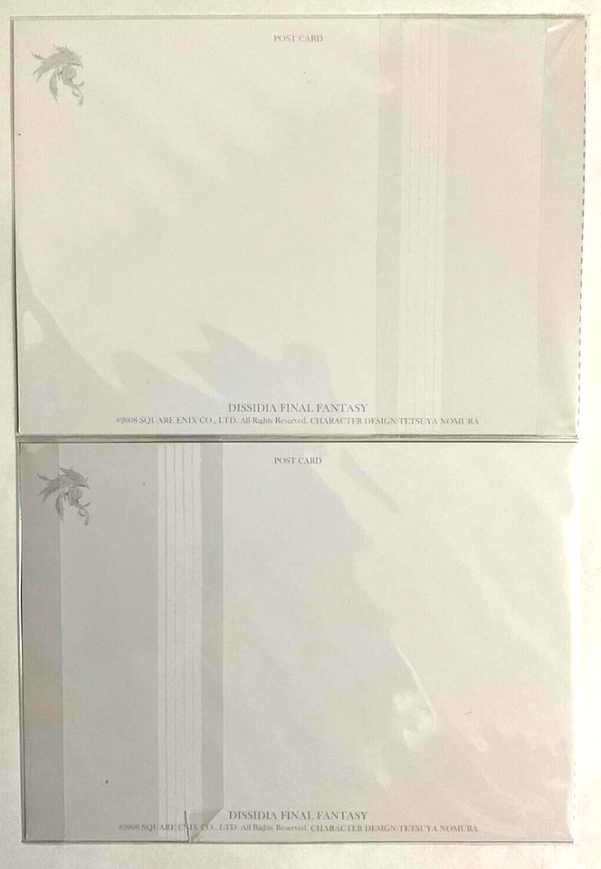 Final Fantasy DISSIDIA Postcard Tidus Cloud Squall Sephiroth Zidane
