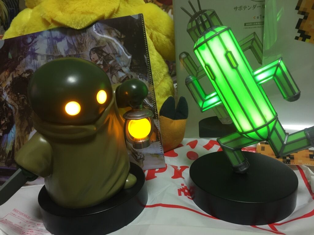 Final Fantasy Tonberry Sabotender Cactuar Room Lamp Light ###