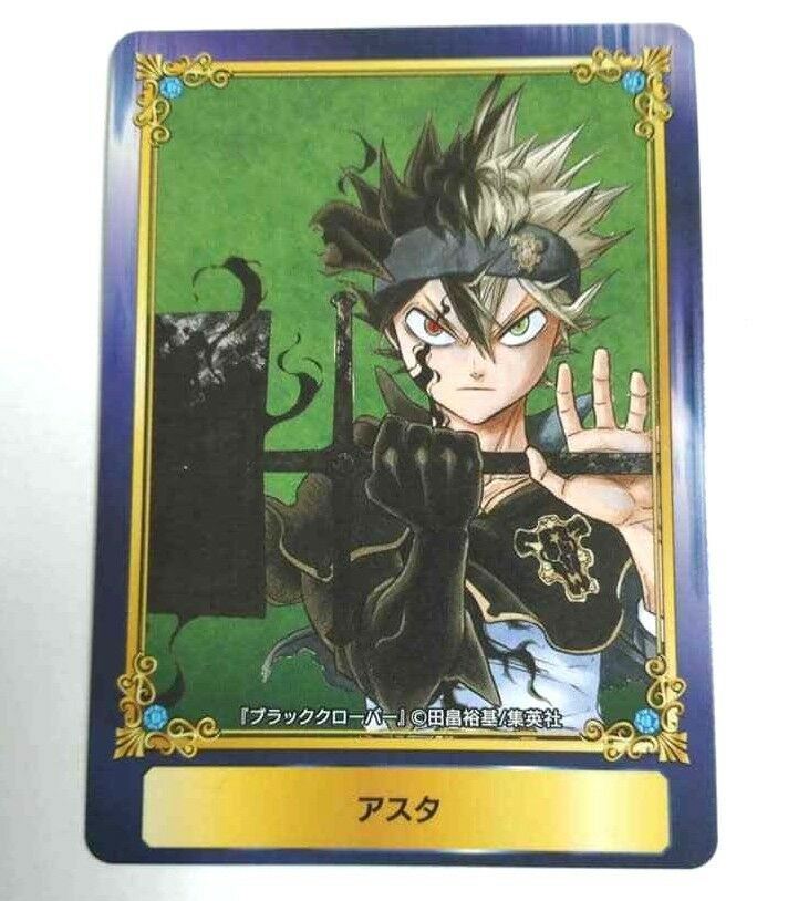 Black Clover Bonus Card Asta Jump Fair 2018