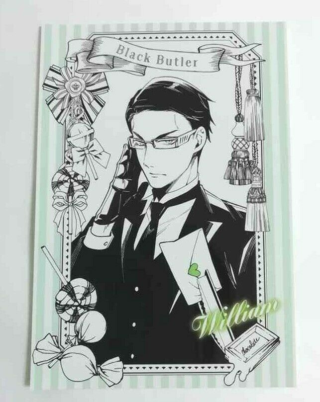 Black Butler Funtom Black Label Card William